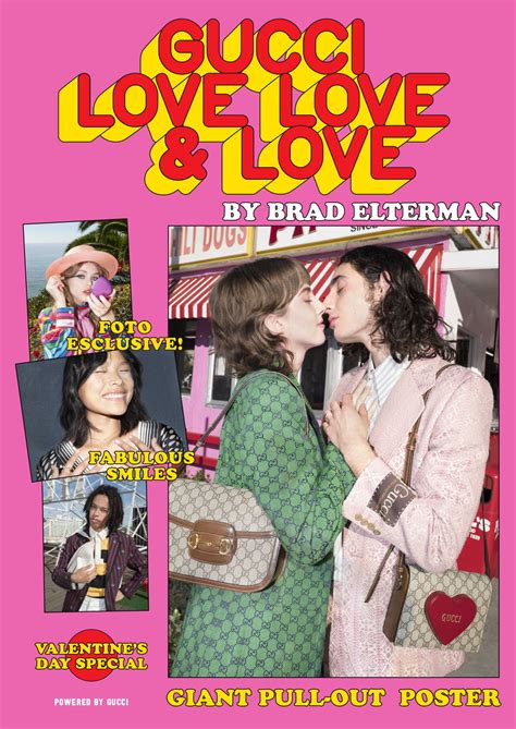 brad gucci|Gucci Launches Gucci Love, Love & Love Zine for Valentine’s Day.